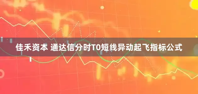 佳禾资本 通达信分时T0短线异动起飞指标公式